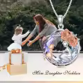TOUPOP Sterling Silver & Stone Family Sister Mom Necklace Mother's Day Gift-0-1