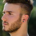 wholesale 925 Sterling Silver Black Gold Cross Turquoise Rune Stud Earrings-0-3