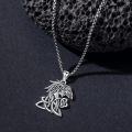 wholesale Sterling Silver Celtic Knot Necklace with Animals Pendant Jewelry for Men Women-0-7