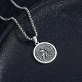 wholesale 925 Sterling Silver Hockey Player Protect This Athlete Sports Pendant Necklace-0-2