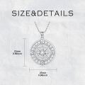 wholesale S925 Sterling Silver Moissanite Compass Necklace, 0.90 Pendant, 18+2 Chain, Gift Box-0-5