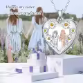 TOUPOP Sterling Silver Heart Locket Sister Jewelry Gifts-0-4