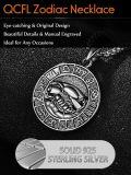 wholesale 925 Sterling Silver Scorpio Zodiac Sign Pendant Necklaces for Men Women Astrology s-0-3