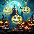 wholesale Gold 925 Sterling Silver Halloween Jack-o'-Lanterns Pendant Necklaces (Set of 3)-0-1