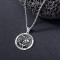 wholesale 925 Sterling Silver Saint Michael Archangel Protect Us Medal Pendant Necklace for Men & Women-0-2