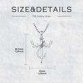 wholesale 925 Sterling Silver Antler Anchor Pendant Necklace  for Men Christian -0-3