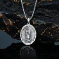 wholesale 925 Sterling Silver Our Lady Of Guadalupe Pendant Necklace Pray For Us Design-0-1