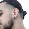wholesale 925 Sterling Silver Metal Black Onyx Star Studs - 925 Fine Jewelry Minimalist Design for Men & Women-0-4