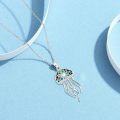 wholesale 925 Sterling Silver Abalone Shell Jellyfish Pendant Necklace Sea Life s for Women-0-4