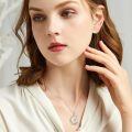 TOUPOP Silver Moon Necklace For Sister-0-1