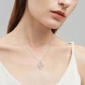 wholesale 925 Sterling Silver Hypoallergenic Daughter Infinity Heart Pendant Necklace Gift for Women-0-4