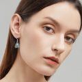 wholesale 925 Sterling Silver Tear Drop Earrings With Eye And Moonstone Design-0-2