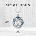 wholesale Sterling Silver Crystal Tree of Life Necklace Celtic Knot Jewelry for Women-0-17