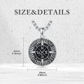 wholesale 925 Sterling Silver Compass Necklace Pendant for Men & Women - Graduation s -0-5