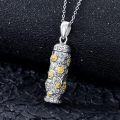 TOUPOP Sterling Silver Crystal Urn Necklace For Ashes Memorial Jewelry-0-1