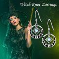wholesale 925 Sterling Silver Moonstone Celtic Trinity Knot Dangle Earrings Magic Witch's s for Women-0-3
