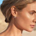 wholesale 925 Sterling Silver Hoop Earrings Wholesale With Cross Design-0-4