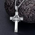 wholesale Sterling Silver Cross Pendant Necklace for Women Men Religious Jewelry Gift for Christmas Birthday Mothers Day-0-59