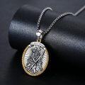 wholesale 925 Sterling Silver St Christopher Pendant Necklace with Chain - Religious Gift for Men Women Boys Girls-0-1