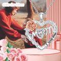 wholesale TOUPOP Mothers Day Gifts For Mom Sterling Silver Always My Mother Forever My Friend Heart Pendant Necklace Mother Christmas Jewelry Gifts For Women Mom Mother (mom) -0-1