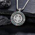 wholesale 925 Sterling Silver Viking Compass Pendant Norse Jewelry for Men Women Gifts -0-2