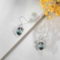 wholesale 925 Sterling Silver Labradorite & Green Stone Mushroom Drop Earrings-0-3