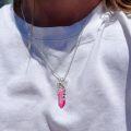 wholesale Sterling Silver Quartz Hummingbird Necklace Gift for Women Mom-0-3
