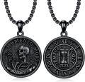 wholesale Sterling Silver Stone Memento Mori Necklace Stoic Virtues Amor Fati Unisex Gift-0-12