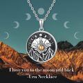 TOUPOP Sterling Silver Oxide Sun Moon Mountains Cremation Urn Necklace-0-4