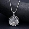 wholesale 925 Sterling Silver Man of Faith Rooted in Christ Cross Necklace for Men Religious Gifts -0-4