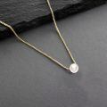 wholesale 14k White Gold Simple Freshwater Pearl Necklace-0-21