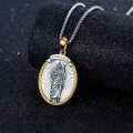 wholesale 925 Sterling Silver St Peregris Catholic Religious Pendant Necklace-0-2