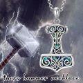 wholesale 925 Sterling Silver Thor's Hammer Mjolnir Viking Symbol Pendant Necklace for Men & Women-0-4