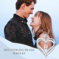 TOUPOP Sterling Silver Heart Initial A-Z Letter Pendant Necklace-0-2