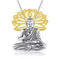 wholesale 925 Sterling Silver Saint Michael Archangel Shield Pendant Necklace Oxidized Silver-0-1