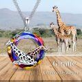 wholesale TOUPOP Giraffe Necklace For Women 925 Sterling Silver Giraffe Necklace Crystal Necklace Double Giraffe Jewelry Gift For Women Wife Girlfriend Mom Daughter Birthday Mother's Day Christmas Gift -0-2