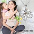 wholesale 925 Sterling Silver Heart Mom Pendant Necklace - First Time Mom Gifts-0-4