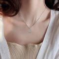 wholesale 925 Sterling Silver Zodiac Pisces Pendant Necklace With Cubic Zirconia Sunburst Design-0-5