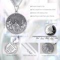 wholesale 925 Sterling Silver Saint Christopher Protection Medal Necklace with Chain for Men & Women-0-2