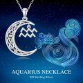 wholesale Sterling Silver Zodiac Necklace 12 Constellations Pendant Jewelry for Women Men-0-15
