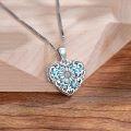 wholesale S925 Silver & Natural Gemstone Sunflower Locket Necklace, 18mm Retro Photo Pendant, 18+2 Chain, Elegant Gift for Valentine's Day Christmas Birthday-0-2