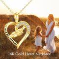 wholesale 14K Gold Heart Necklace - Simple Elegant Design, Perfect Gift for Any Occasion-0-1