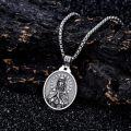 wholesale 925 Sterling Silver Virgin Mary Praying Necklace - Religious Jewelry for Men & Women -0-2