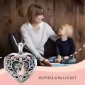 TOUPOP Sterling Silver Rose Heart Locket Necklace Gift-0-1
