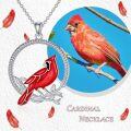 wholesale Sterling Silver Cardinal Pendant Necklace Memorial Sympathy Gift for Women Mom Wife-0-11