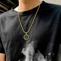 wholesale 925 Sterling Silver Allah Pendant Necklace Gold Plated Arabic Script Chain Accessory-0-2