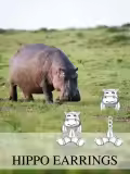 TOUPOP 925 Sterling Silver Stud Earrings Hippo Frog Cow Axolotl Elephant-0-4