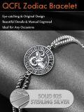 wholesale 925 Sterling Silver Aries Zodiac Sign Bracelet for Men - Horoscope  -0-3