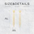 wholesale 14K Gold Yellow Heart Dangle Chain Tassels Studs for Women - Valentine's Day Gift Ideas-0-2