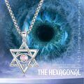 wholesale 925 Sterling Silver Star Of David Pendant With Green Eye Design-0-5